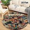 One Piece Round Area Rug Carpet Rug For Living Room Bedroom Sofa Playroom Decor Nonslip Floor Mat