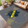AIK Fotboll Print Rug, Washable Floor Carpet, For Entryway Dorm Laundry Room Office Study, Home Decor Birthday Christmas Gift