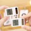 Solar Powered Small Size Hygrometer Thermometers Desktop Digital Temperature Humidity Measurement Meter Gauge for Home