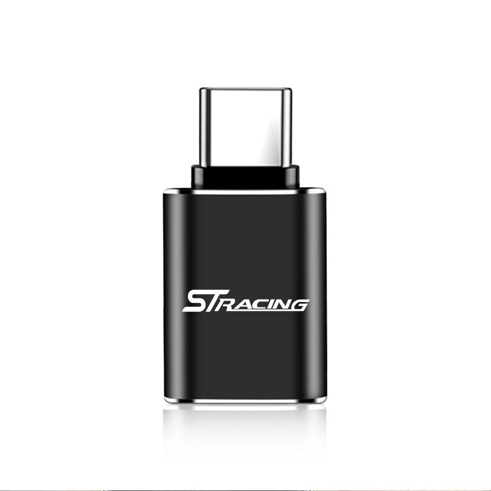 AKS1 Car USB Adapter Card Reader OTG Type C Phone Computer Connector For Ford Fiesta Ranger Focus Kuga STRACING Mustang Mondeo Fusion