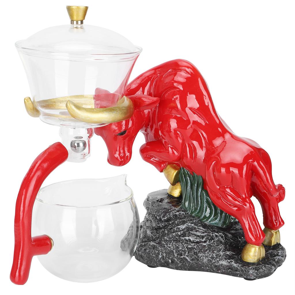 Набор чашек для чая Kungfu из боросиликатного стекла, чайник, чайник, капельница, чайная утварь, подарок, красный