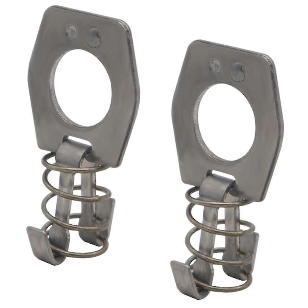 2 Pack Water Heater Door Lock Key, Stainless Steel RV Water Heater Tank Lock, Silver Door Security Lock