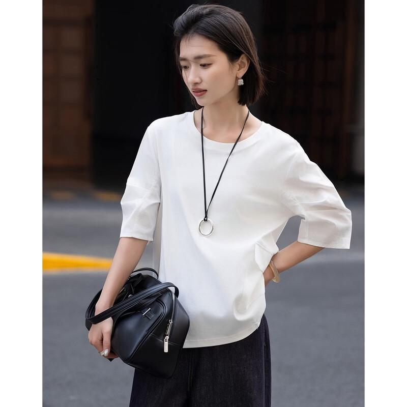 Women's High-Count Pure Cotton Reversible T-Shirt