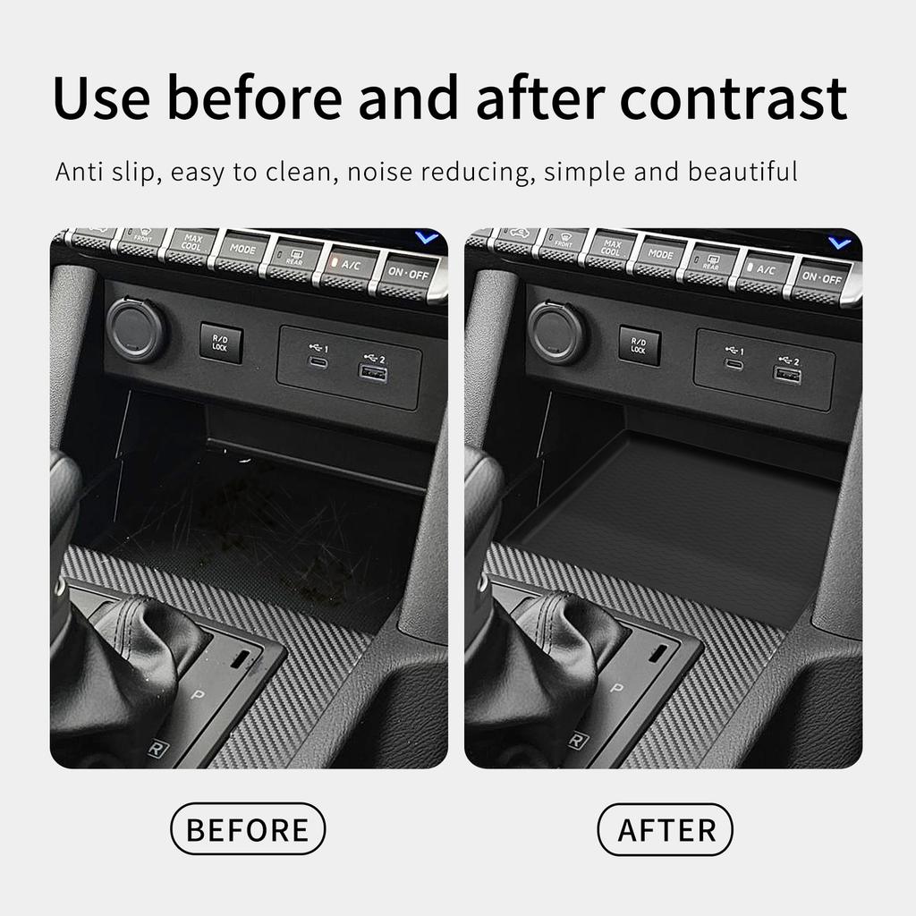 for Mitsubishi Triton 2025 2025 Center Console Anti Slip Pad Protective Mat Accessories Only Fit Without Wireless Charging Model