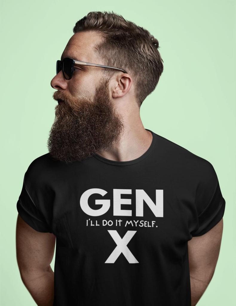 Gen X: I will Do It Myself T-Shirt | Latchkey Generation Satire Tee