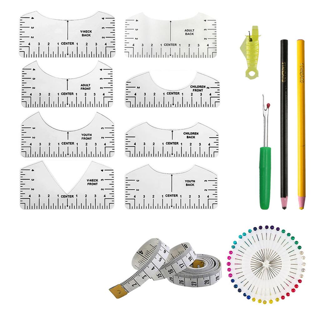 Линейка для футболок, инструмент для выравнивания направляющих, линейка для футболок, центрирование рисунков, инструменты для выравнивания футболок с мягкой лентой, распарыватель швов,