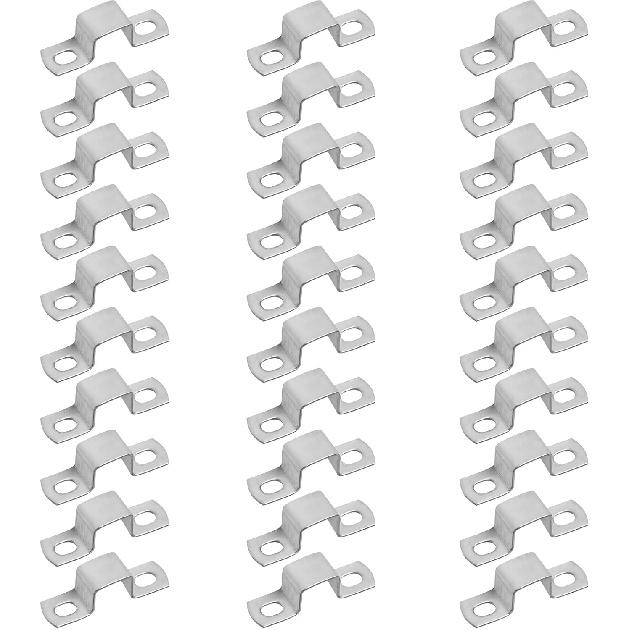 GBGS 30 Pcs Square Tube Strap Clamp for 3/4" x 3/4" Pipe,Stainless Steel 304,Inner Size:19.1x19.1mm