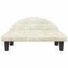 Lit pour chien - Maison Exclusive - Crème - Velours rembourré mousse - 70x52x30 cm