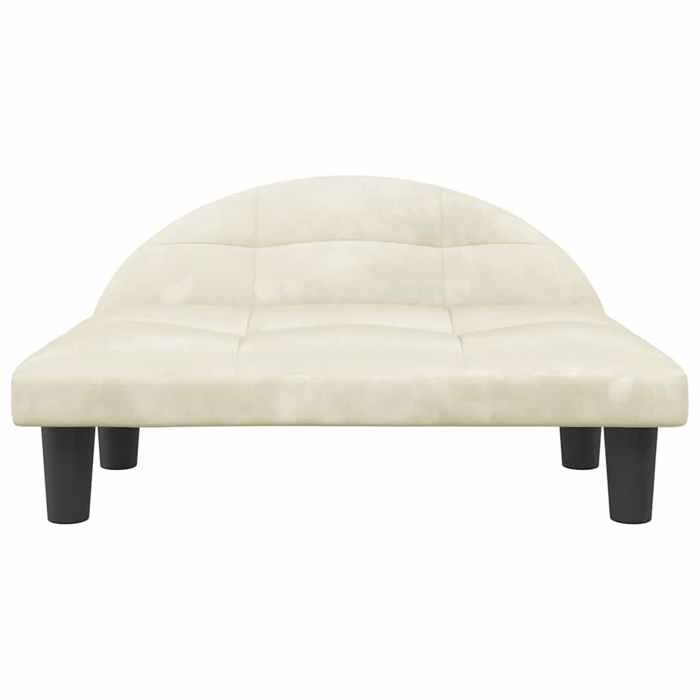 Lit pour chien - Maison Exclusive - Crème - Velours rembourré mousse - 70x52x30 cm