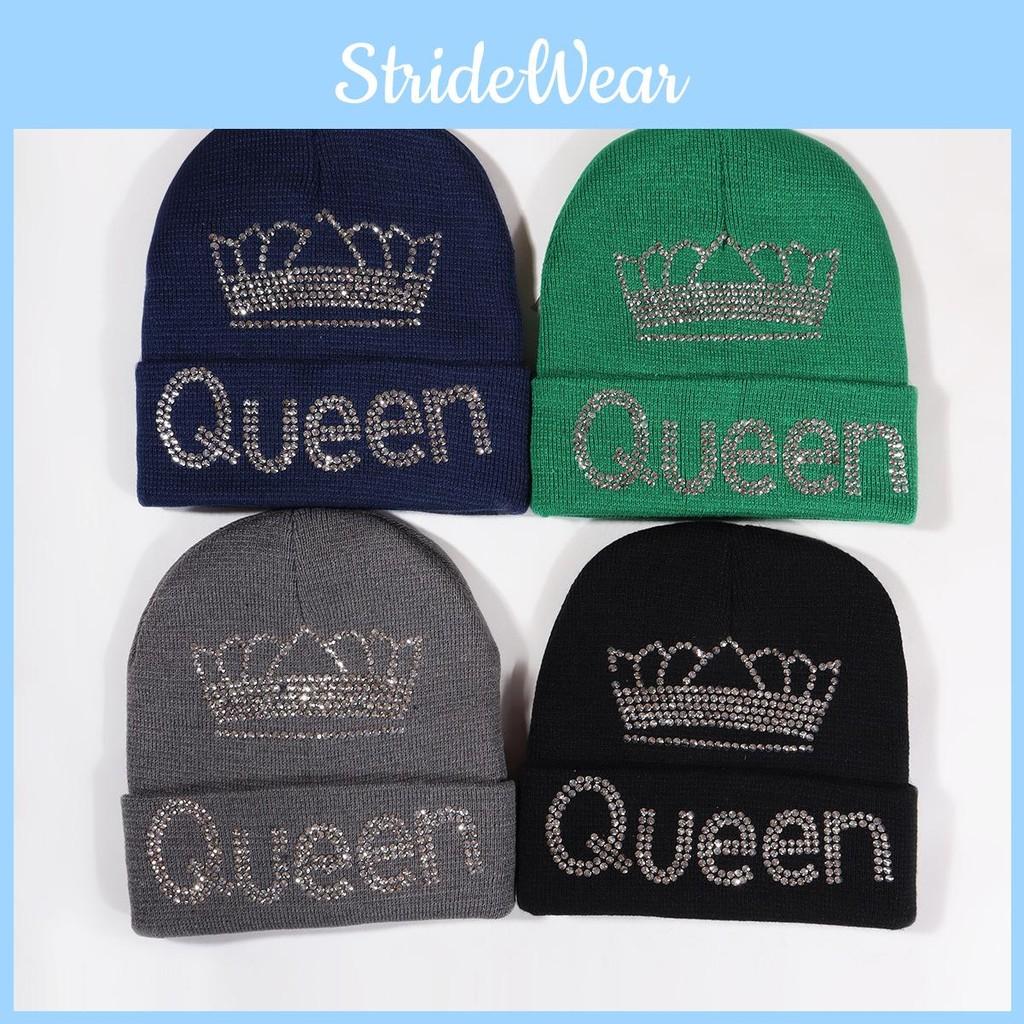 Pattern Crown Queen Winter Beanie Knitted Cap Warm Breathable Fashion Gifts