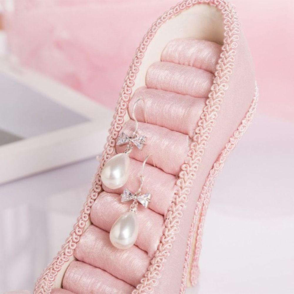 Роскошная подставка-держатель для серег, дисплей, элегантная подставка-стойка для ювелирных изделий на высоком каблуке, дисплей для ювелирных изделий