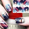 Горячие Санта-Клаусы Снежинки Снеговики Водные Наклейки Наклейки для Маникюра Декоративные Наклейки