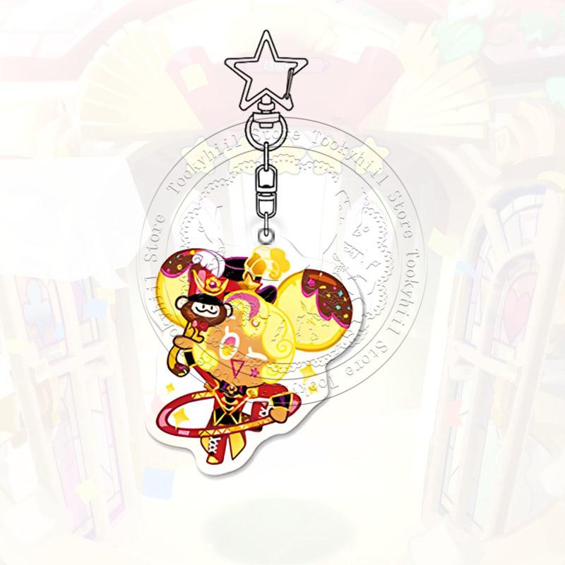 Ключница Cookie Run Kingdom Игра Мультфильм Кофе Каваии Студент Молочный Шоколад Фигурка Украшение для Сумки Лесник Подвеска Подарок на День Рождения