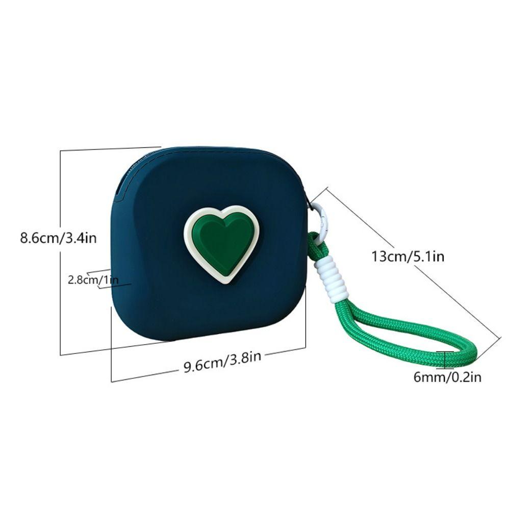 Водонепроницаемая квадратная сумка для хранения Силиконовый органайзер для наушников Кошелек для монет Беспроводные наушники