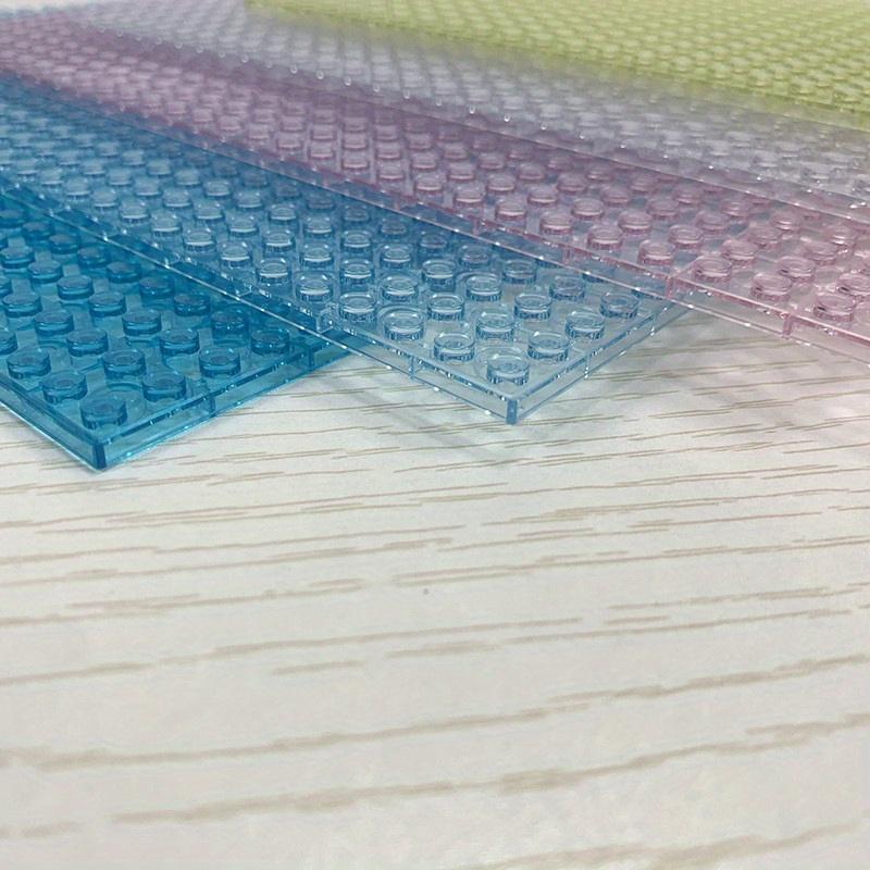 Transparent Base Plate Double-Sided Baseplate for Figures Building Blocks Toys Leduo Kid City Plates Plastic Blocks
