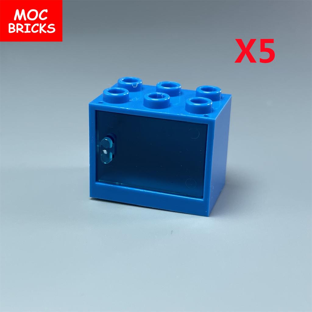 Коробка-шкафчик для кубиков MOC Контейнер 2x3x2 Шкафы Собираемые Частицы 4532 4533 Городской Дом Строительные Кирпичики Детали