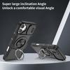 Case for iPhone 16 Plus - TPU+PC, Black, With Stand