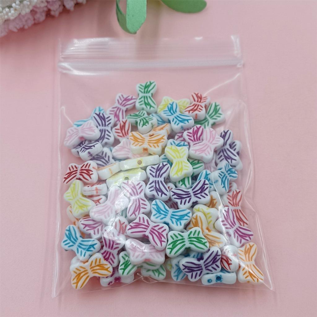 Главная Товары для вечеринок Ожерелья Ювелирные изделия Маркировка DIY Аксессуары 100 шт./пакет Акриловые бусины DIY Материалы для ручной работы Тыква для сережек Бабочка