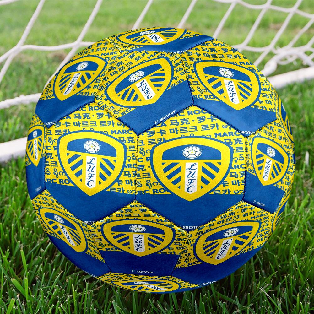 Leeds United Crest Pattern Size 5 Soccer Balls, High-Quality, Anti-Slip, Protective Football, a Unique Gift Suitable for Birthdays, Christmas