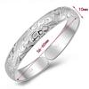Elegant Womens Flower Charm Bracelet Open Bangle Cuff Jewelry Gift