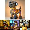 Creative Panda Dolphin Lion Leopard Dog Animal Resin Led Night Light Ornament For Desk