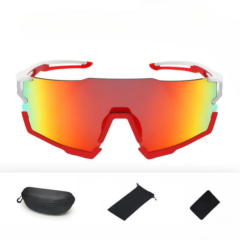 Новые велосипедные очки, уличные спортивные солнцезащитные очки в большой оправе TR90, ветрозащитные велосипедные очки для мужчин и женщин
