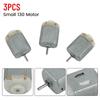 3pcs 130 Small DC Motors 3-5V For Electric Toys Small Appliances Auto Parts And DIY Fan Projects With Metal Coil