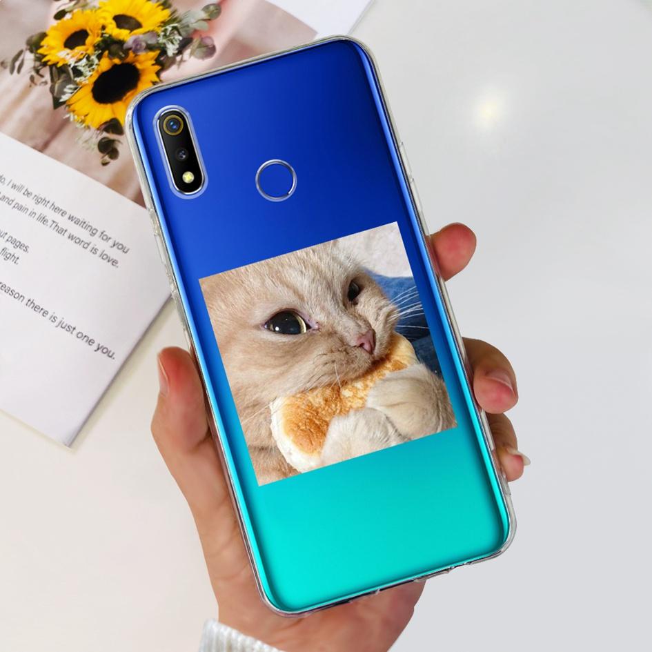 Realme 3 Case For Realme 3 Pro Cover Popular Butterfly Soft Clear Silicone Protective Fundas For Realme 3i Realme3 i 3Pro Bumper
