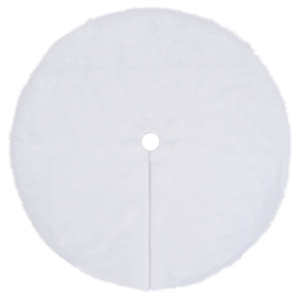 Vidaxl Osłona Pod Choinkę, Biała, 150 Cm, Sztuczne Futro