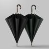 Big Umbrella Windproof Strong 121cm Large Golf Long Umbrella for Men Women Leather Handle Outdoor Rain Umbrellas Luxury