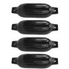 Inflatable Boat Bumper Kit Protective Ribbed Buoys Docking for Yacht Pontoon Fishing Boat Marine