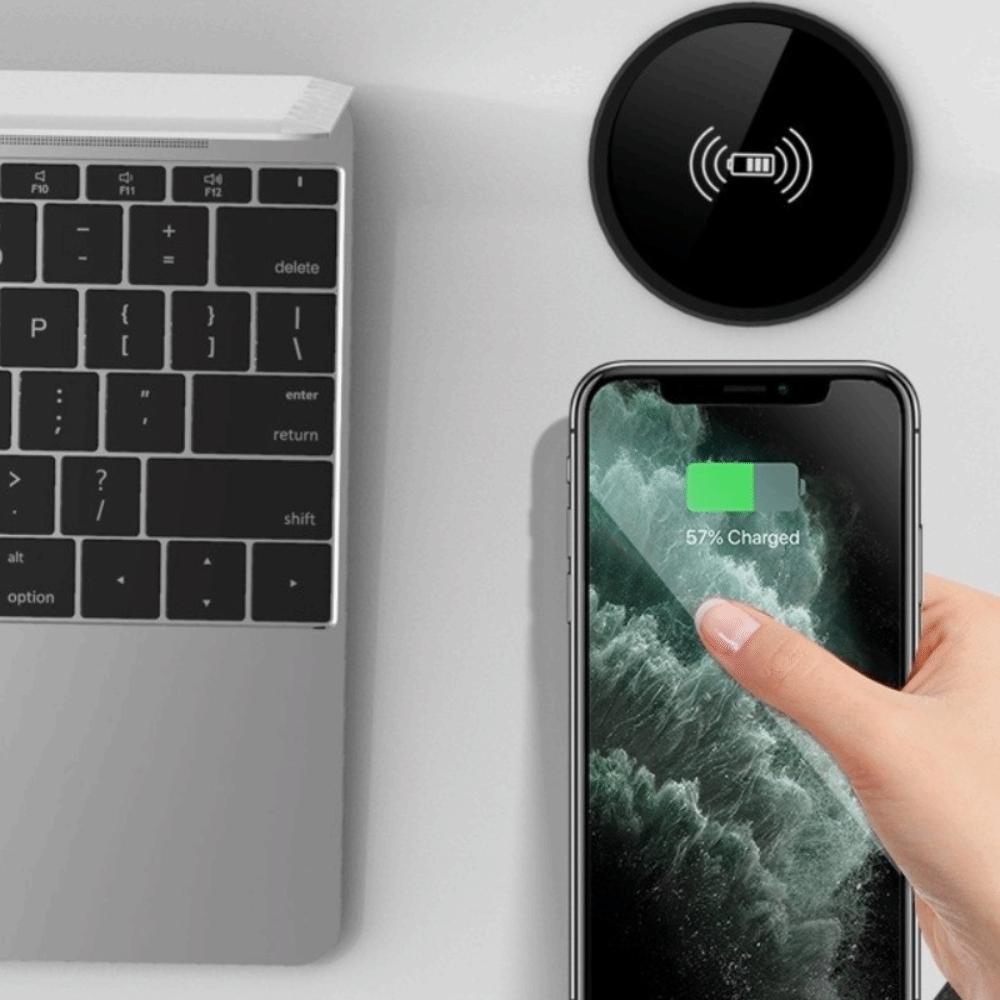 15W Fast Wireless Charger Embedded Inductive Charging Base Desktop Wireless Charger