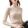 Autumn and Winter Women's Bottoming Shirt Tops Half-high Neck Inside The Long-sleeved Thin Sweater Knitwear