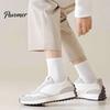 Lightweight Breathable Footwear 5 Pair Crew Socks for Men Women, Extra Loose Ankle Sports Socks, Non-Binding Stretchy Circulation Athletic All