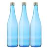 Glass Water Bottles, 720ml, Sky Blue, 3-Pack, Storage, Refillable, Made In Japan, GLASS BOTTLE LB720PGSB3