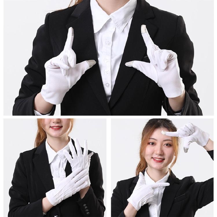Antislip Gloves With Nonslip Dotted Parades Gloves Band Etiquette Gloves For Formal Event Men Women Unisex Daily