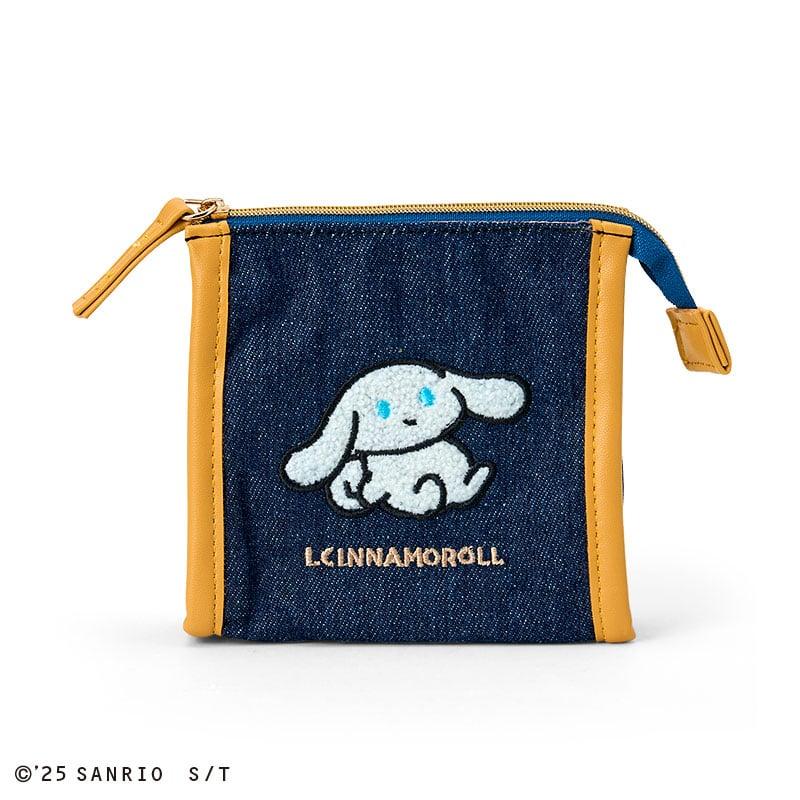 Sanrio I.CINNAMOROLL Квадратный мешочек с вышивкой сагара ( синий ) Япония НОВИНКА