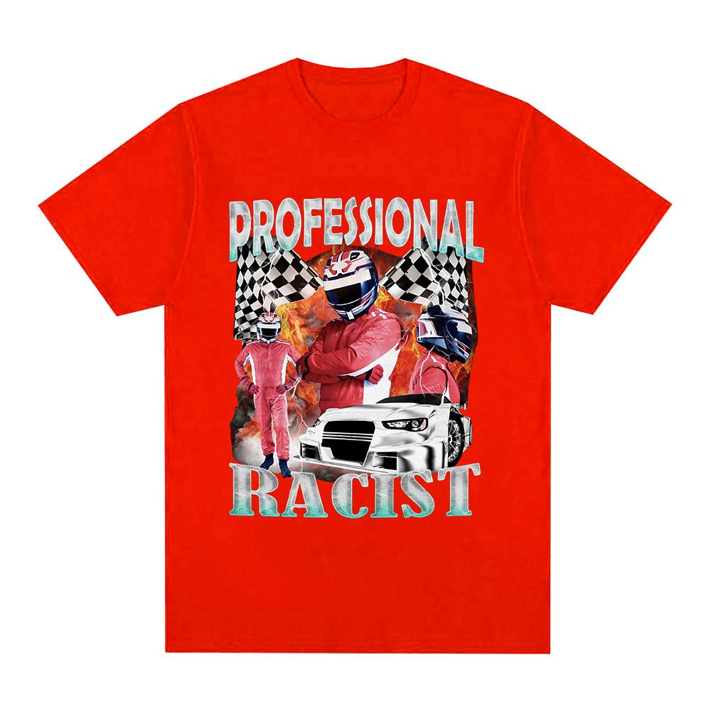 Профессиональный гонщик Графическая футболка Смешной гоночный мем Мужская мода Винтажные футболки с коротким рукавом 100% хлопок Футболки оверсайз