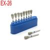 10 шт./компл. 1,6 мм, высокоскоростные стоматологические боры, высокоскоростные наконечники, турбинные алмазные боры, алмазная полировка, стоматологические алмазные боры EX-26