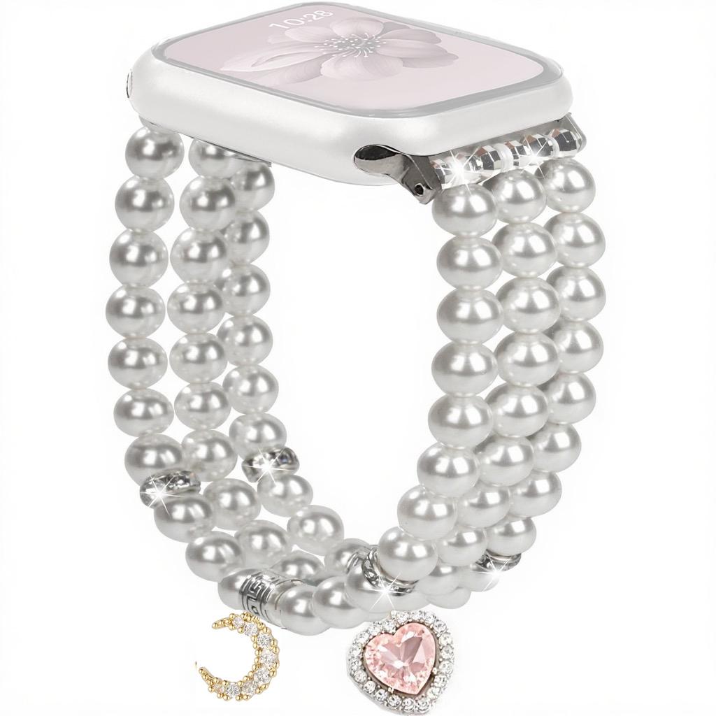 Ремешок для Apple Watch Series 10 9 8 7 SE 6 5 4 3 2 1 42 мм 41 мм 40 мм 38 мм Браслет из бусин Наручный ремешок