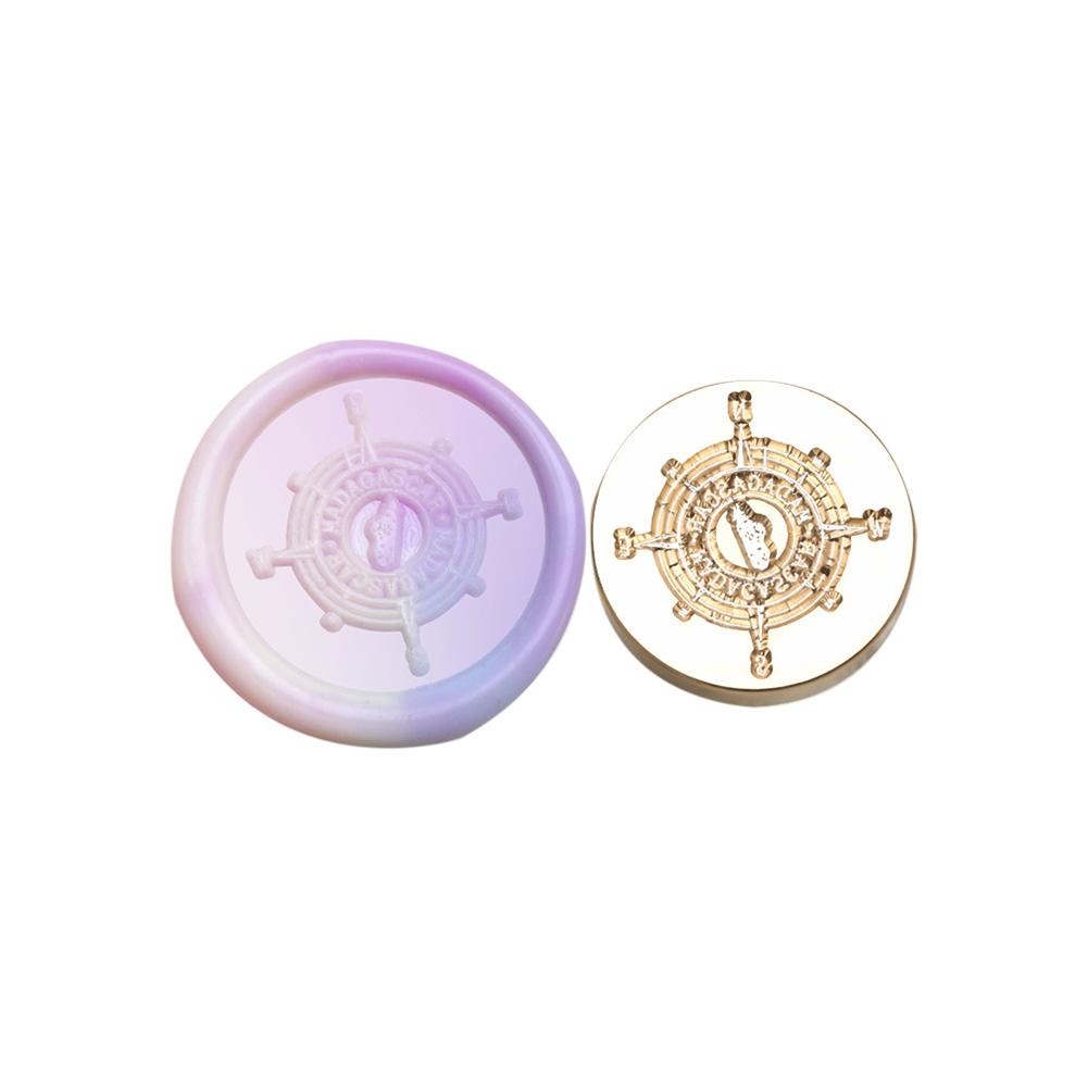 Классический винтажный конверт с медной головкой и восковой головкой для свадебной открытки