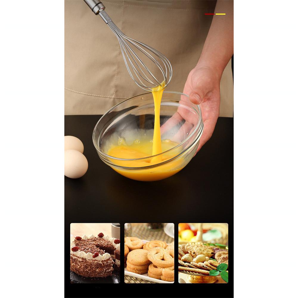 Полуавтоматический венчик для яиц из нержавеющей стали 304, ручной венчик-блендер