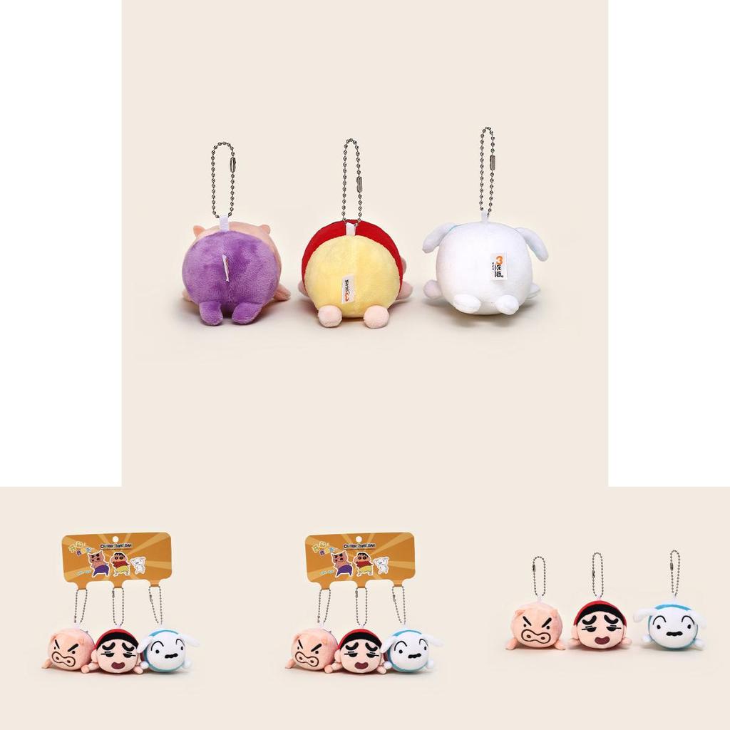Плюшевый брелок Crayon Shin Chan, набор со штабелируемыми персонажами для детей и коллекционеров