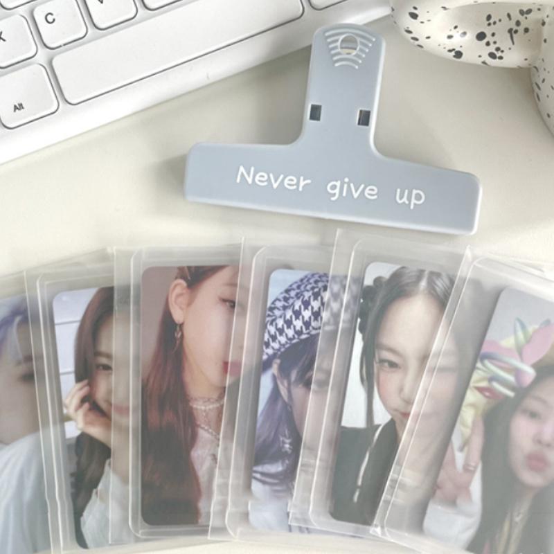 50Pcs Frosted Transparent Card Sleeve Storage Bag Card Photo Protector Trading Cards Shield Cover Packing Bag Ziplock Bag