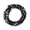 1 нить разноцветных бусин lampwork 'Сглаз' круглые loose spacer стеклянные бусины для DIY браслета колье фурнитура для бижутерии 4 6 8 10 мм