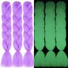 Светящаяся коса, противоскользящая опора для ролевых игр, высокотемпературный шелк, легкий мигающий свет, наращивание волос, грязные для клуба