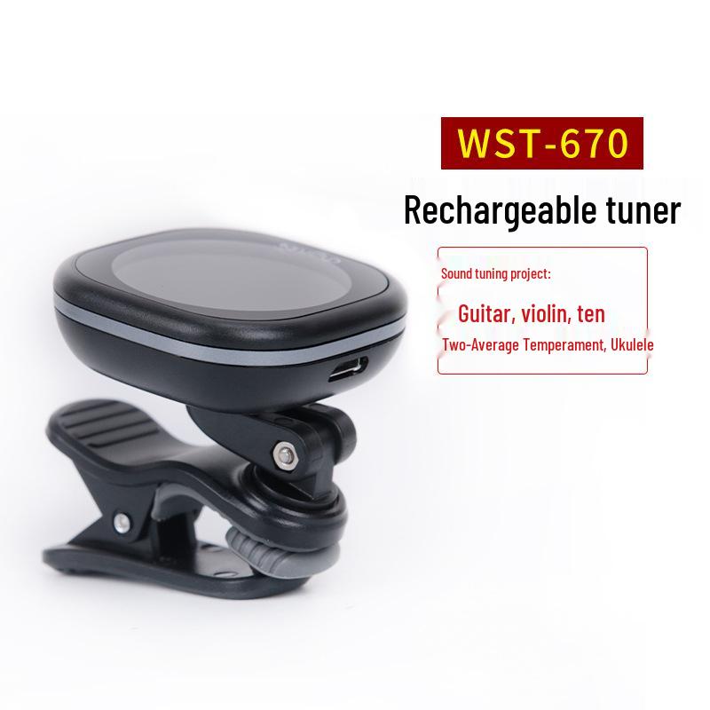 Little Angel High-Precision Rechargeable Tuner for Guitar, Ukulele, and Violin