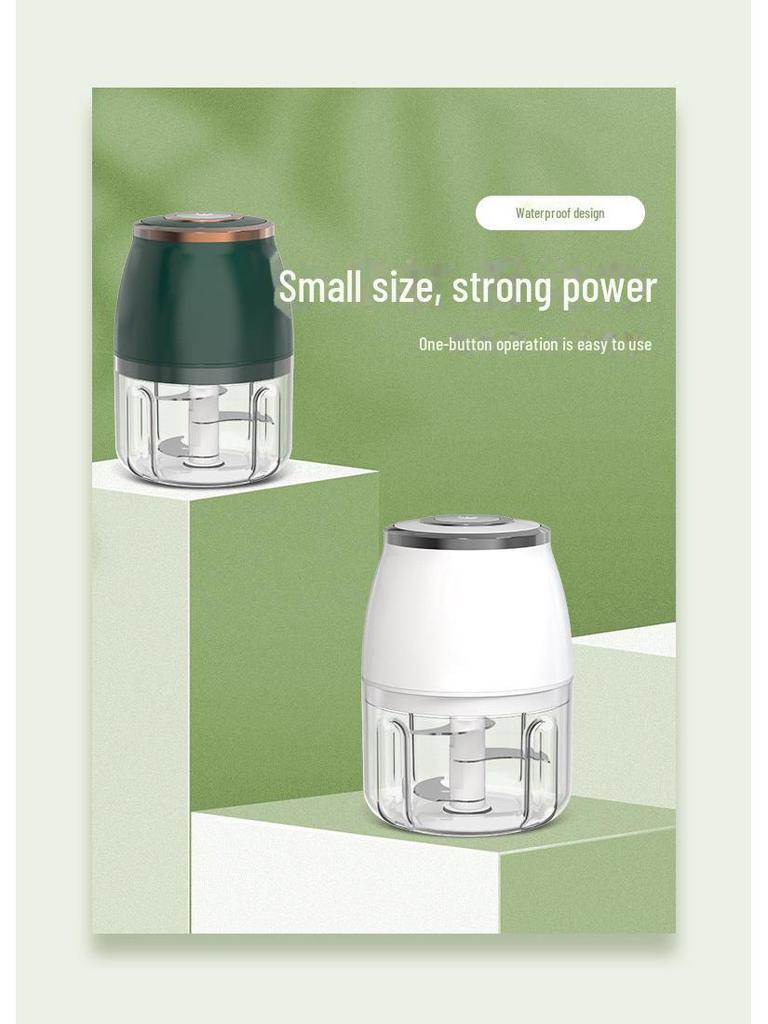 Электрическая измельчитель и чесночница: Многофункциональная автоматическая мясорубка для чеснока и мяса