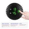 12V/24V Touch Digital Clock for Automotive Car Boat Motorcycle LED Display Hours Minutes Car Panel Electronic Clock Waterproof