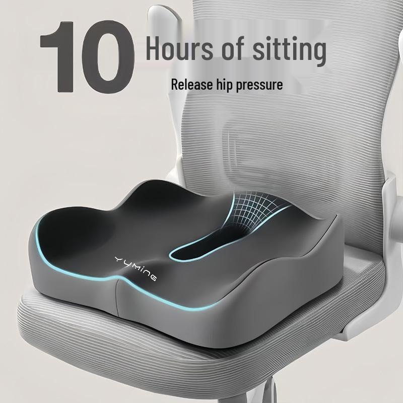 Подушка для копчика с эффектом памяти для снятия давления: Удобная поддержка для красивых бедер, подходит для всех сезонов.